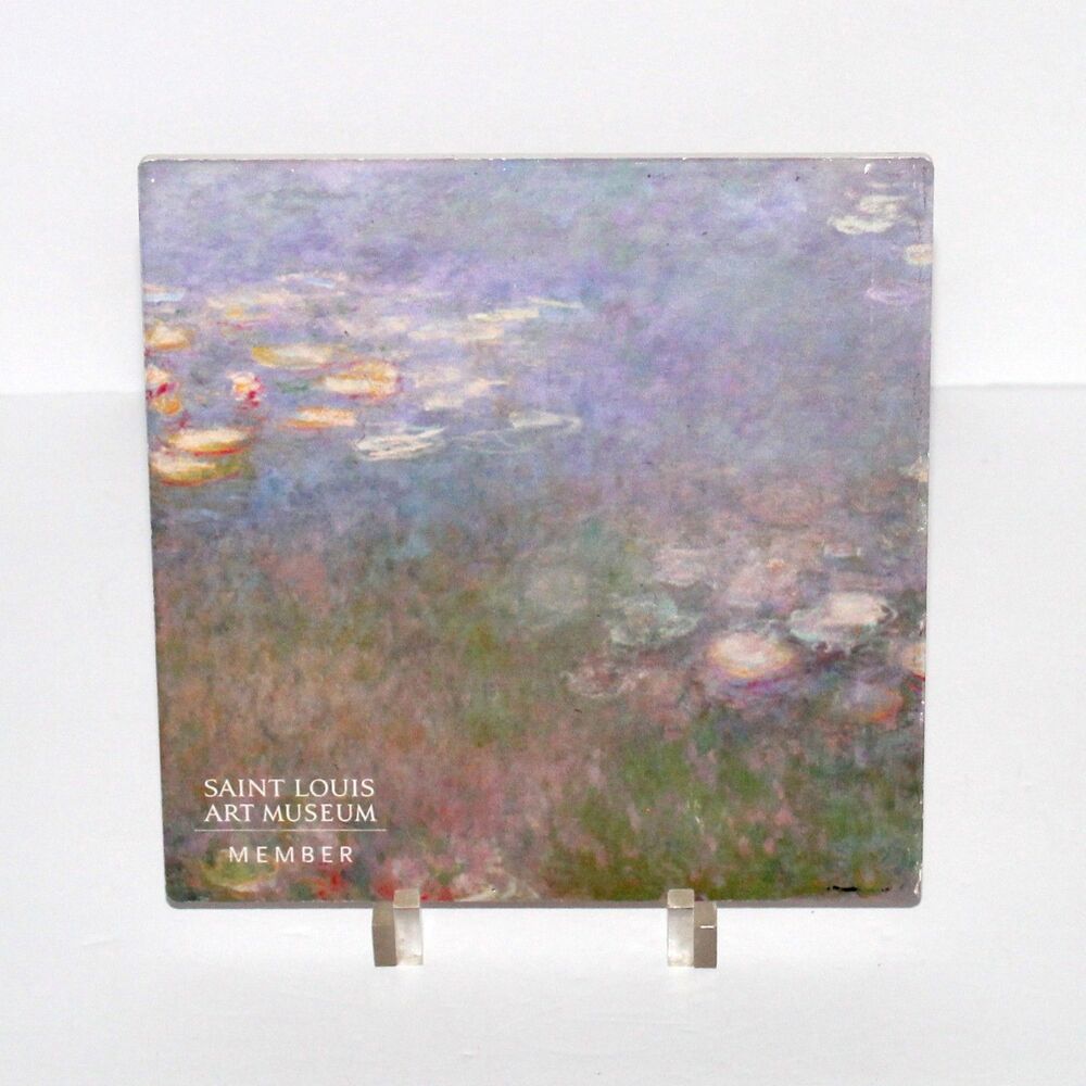 Monet Water Lilies Ceramic Tile St Louis Art Museum Member decor